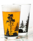 Mountain Camping Custom Pint Glasses 1